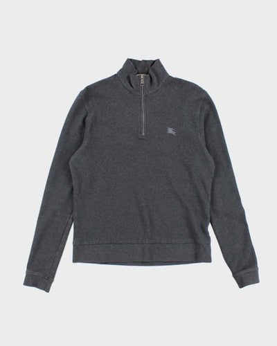 Vintage 2000's Burberry Quarter Zip Sweatshirt - M