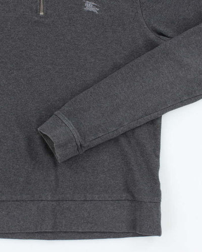 Vintage 2000's Burberry Quarter Zip Sweatshirt - M