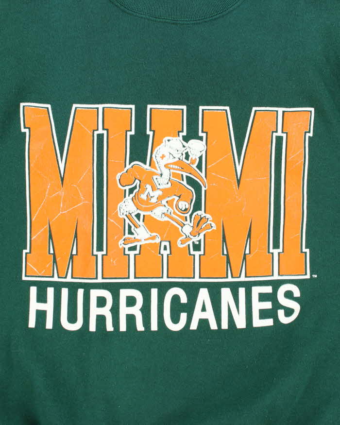 Vintage 90's Miami Hurricanes Big Graphic Sweatshirt - L