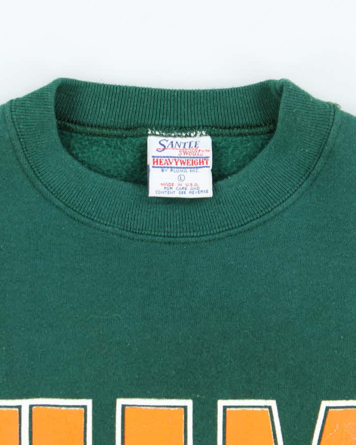 Vintage 90's Miami Hurricanes Big Graphic Sweatshirt - L