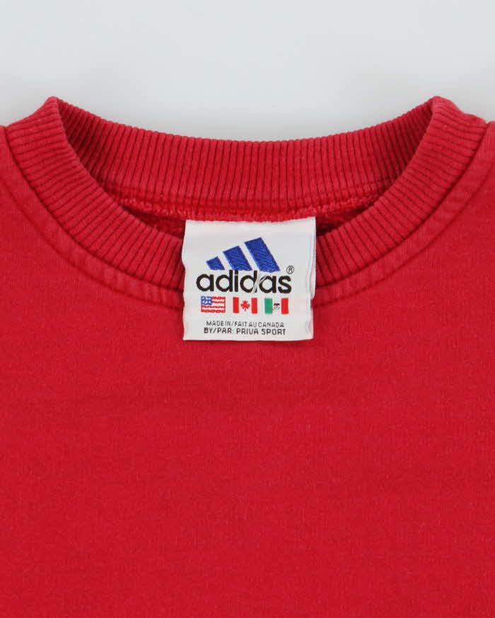 Vintage 2000's Adidas Embroidered Logo Sweatshirt - M