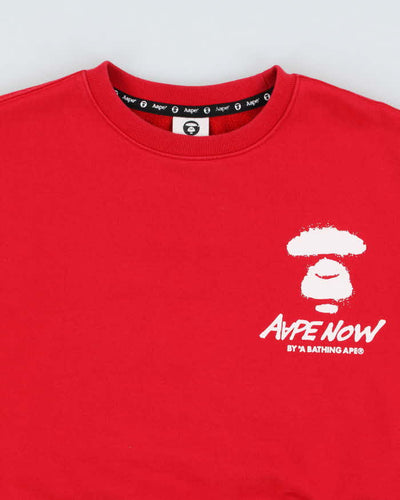 Vintage 2000's AAPE by Bathing Ape Graphic Print Sweatshirt - L