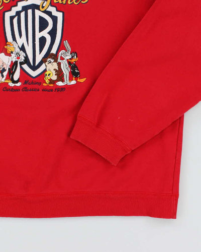 Vintage 90's Looney Tunes Embroidered Logo Sweatshirt - L