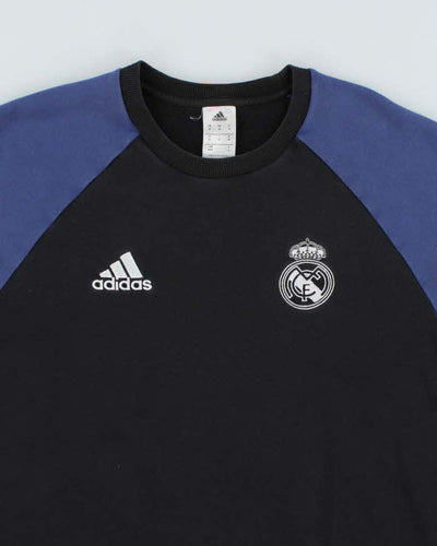 Vintage Adidas Real Madrid Embroidered Logo Sweatshirt - M