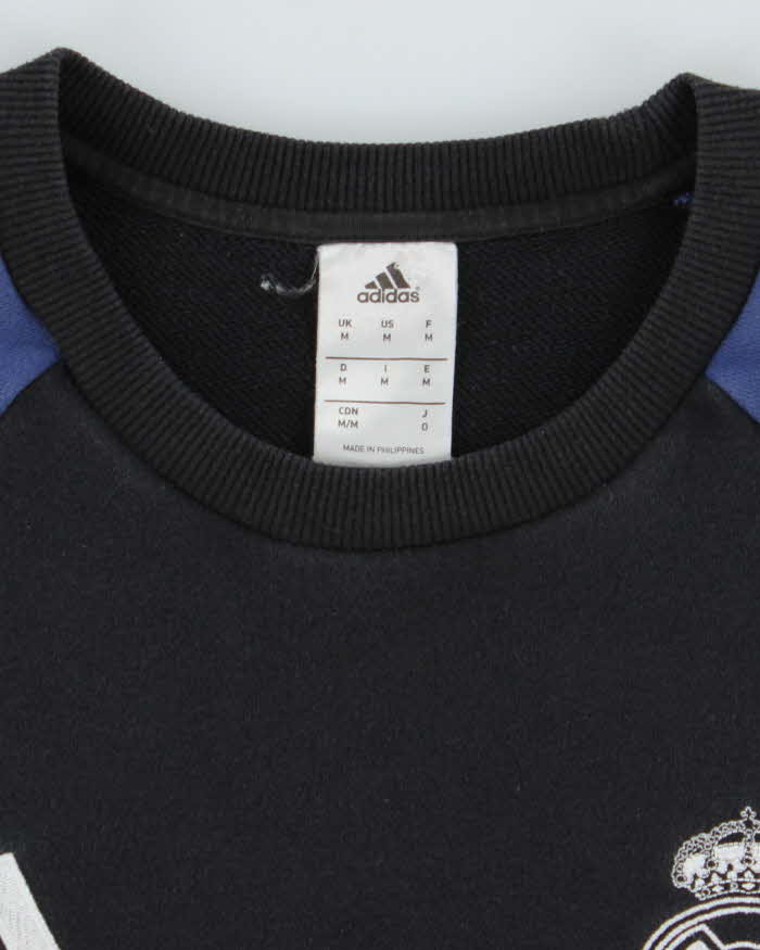 Vintage Adidas Real Madrid Embroidered Logo Sweatshirt - M