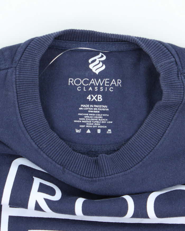 Vintage Y2K Rocawear Rolls Royce Logo Oversized Sweatshirt - XXXL