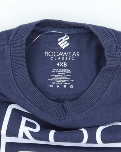Vintage Y2K Rocawear Rolls Royce Logo Oversized Sweatshirt - XXXL