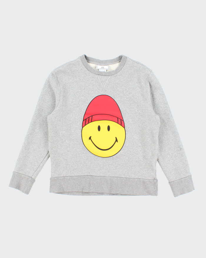 AMI Smiley World Big Graphic Sweatshirt - M
