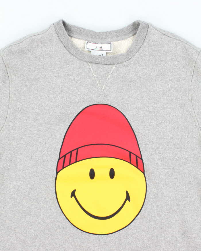 AMI Smiley World Big Graphic Sweatshirt - M