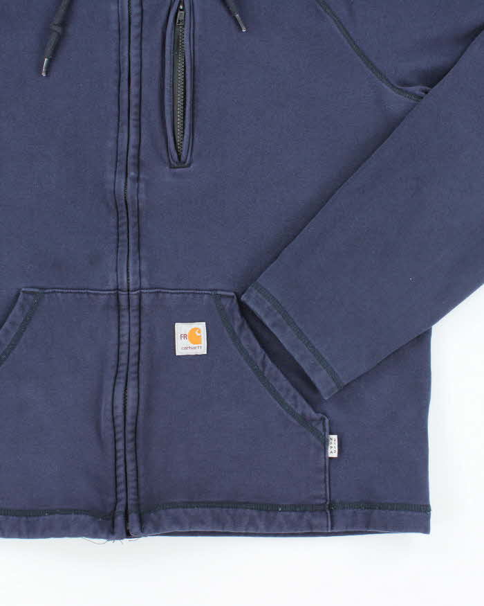 Vintage Carhartt FR Oversized Zip-Up Hoodie - L