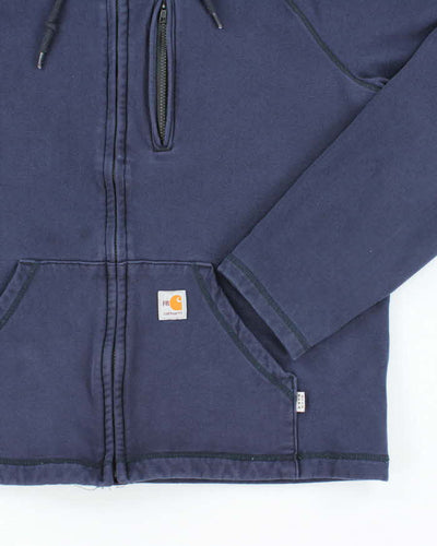 Vintage Carhartt FR Oversized Zip-Up Hoodie - L