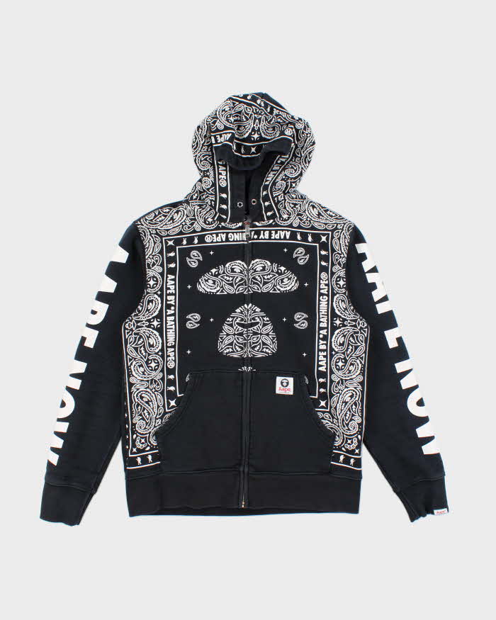 Vintage Y2K Aape by Bathing Ape Paisley Hoodie - L
