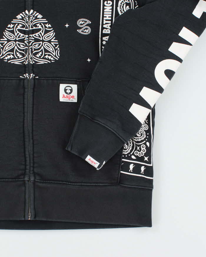 Vintage Y2K Aape by Bathing Ape Paisley Hoodie - L