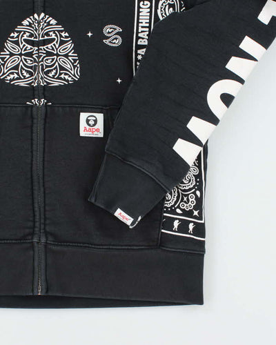 Vintage Y2K Aape by Bathing Ape Paisley Hoodie - L