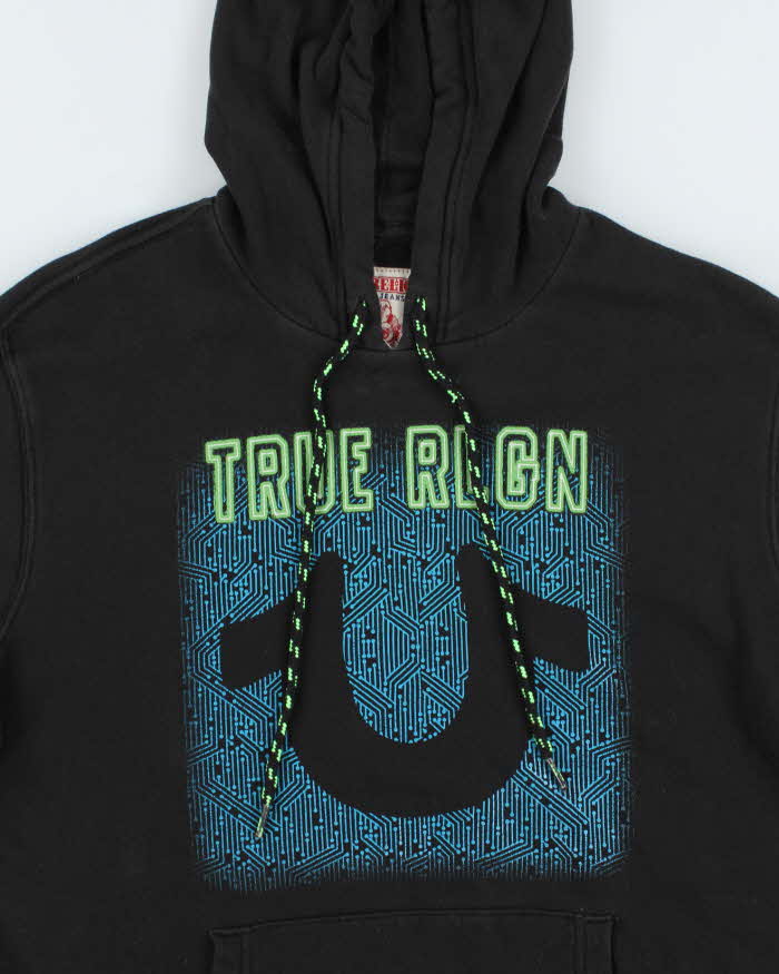 Vintage Y2K True Religion Big Front Graphic Hoodie - M