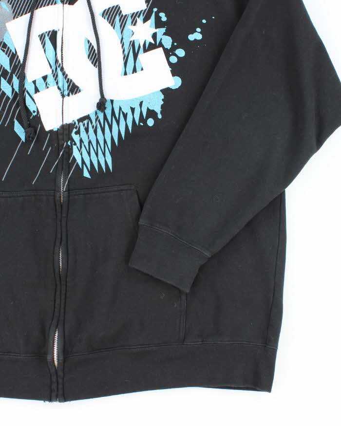 Vintage Y2K DC Shoe Co Centre Logo Zip Up Hoodie - XL