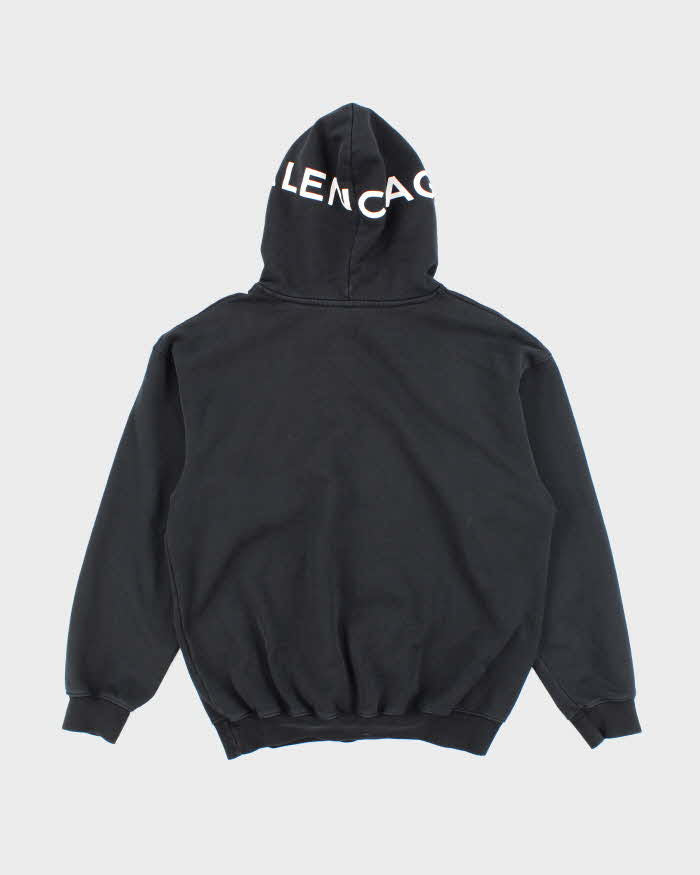 Balenciaga Heavyweight Oversized Hood Spell Out Hoodie - S