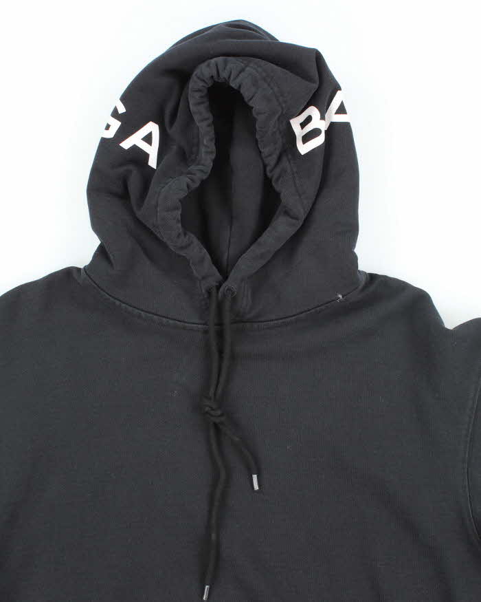Balenciaga Heavyweight Oversized Hood Spell Out Hoodie - S