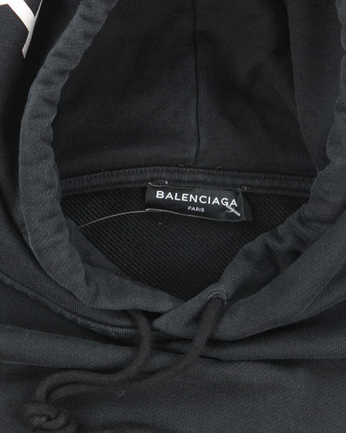 Balenciaga Heavyweight Oversized Hood Spell Out Hoodie - S