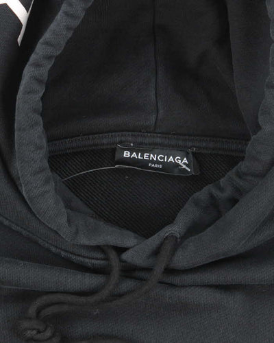 Balenciaga Heavyweight Oversized Hood Spell Out Hoodie - S