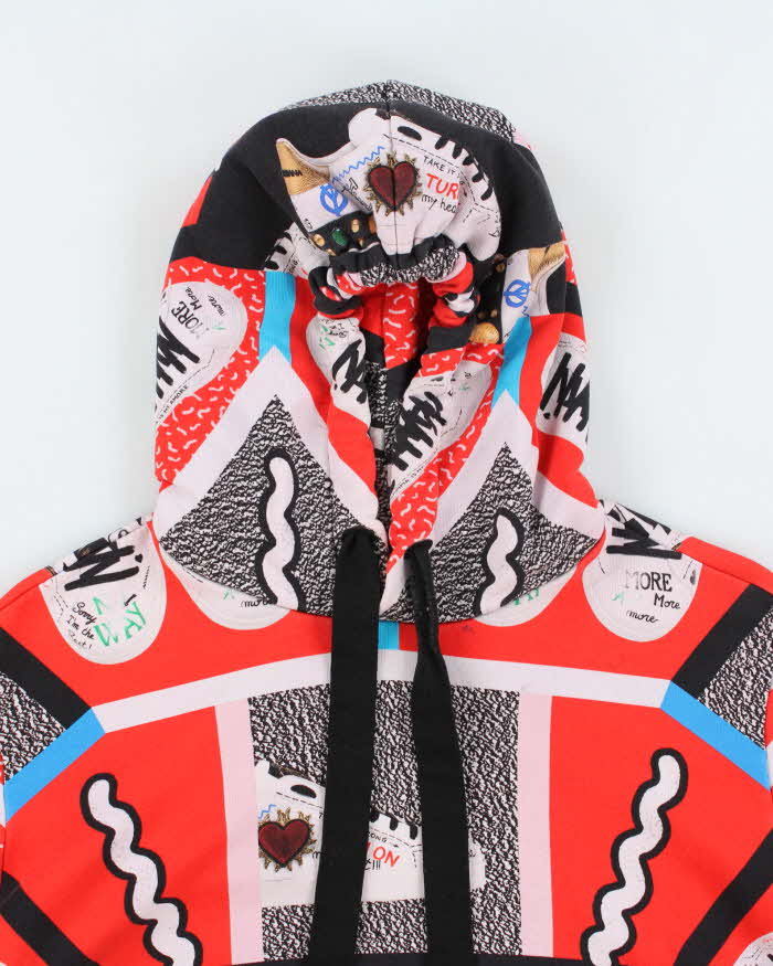 Vintage Y2K Dolce &amp; Gabbana All Over Print Hoodie - M