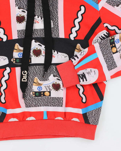 Vintage Y2K Dolce & Gabbana All Over Print Hoodie - M