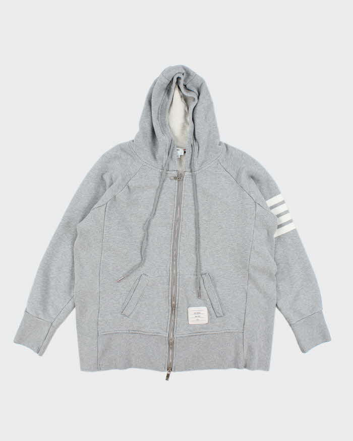 Vintage Thom Browne Heavyweight Zip Up Hoodie - M – Rokit