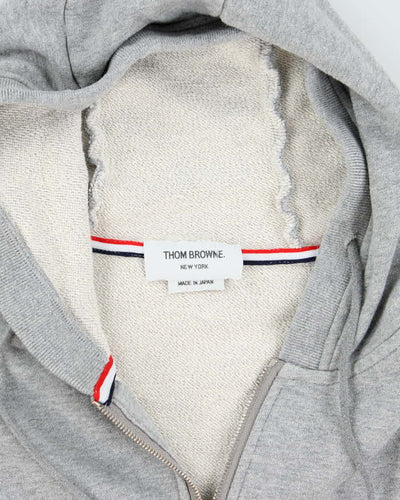 Vintage Thom Browne Heavyweight Zip Up Hoodie - M