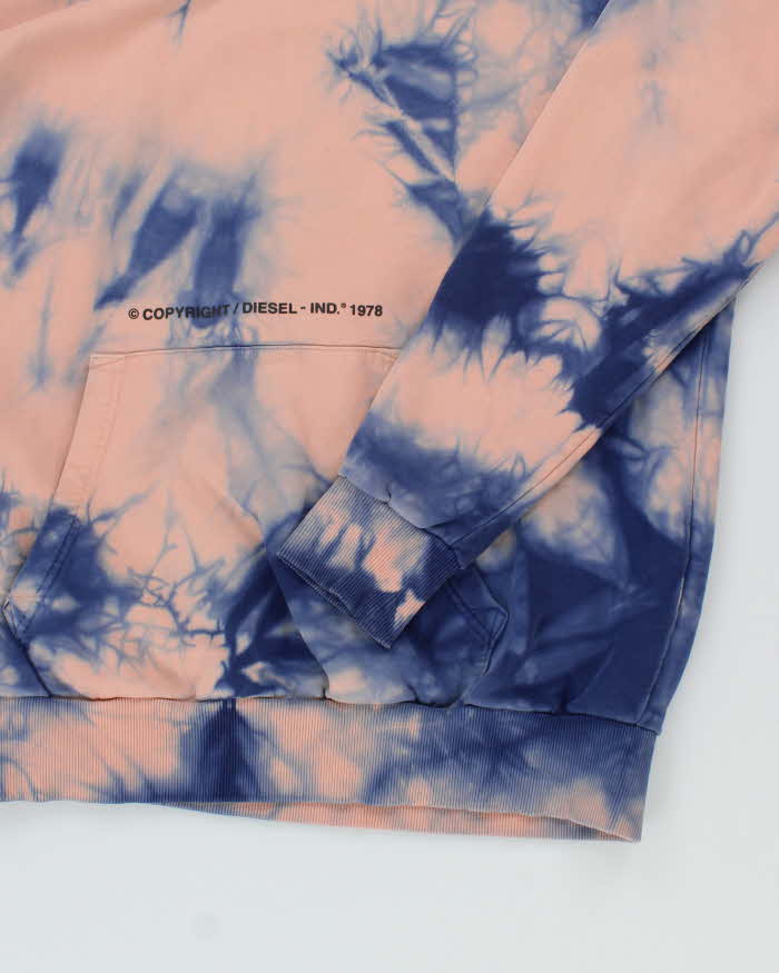 Vintage 2000's Diesel Tie Dye Heavyweight Hoodie - XL