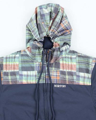 Vintage Y2K Burton Snowboards Plaid Zip Up Hoodie - L