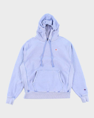 Vintage Champion Reverse Weave Faded Lilac Hoodie - L
