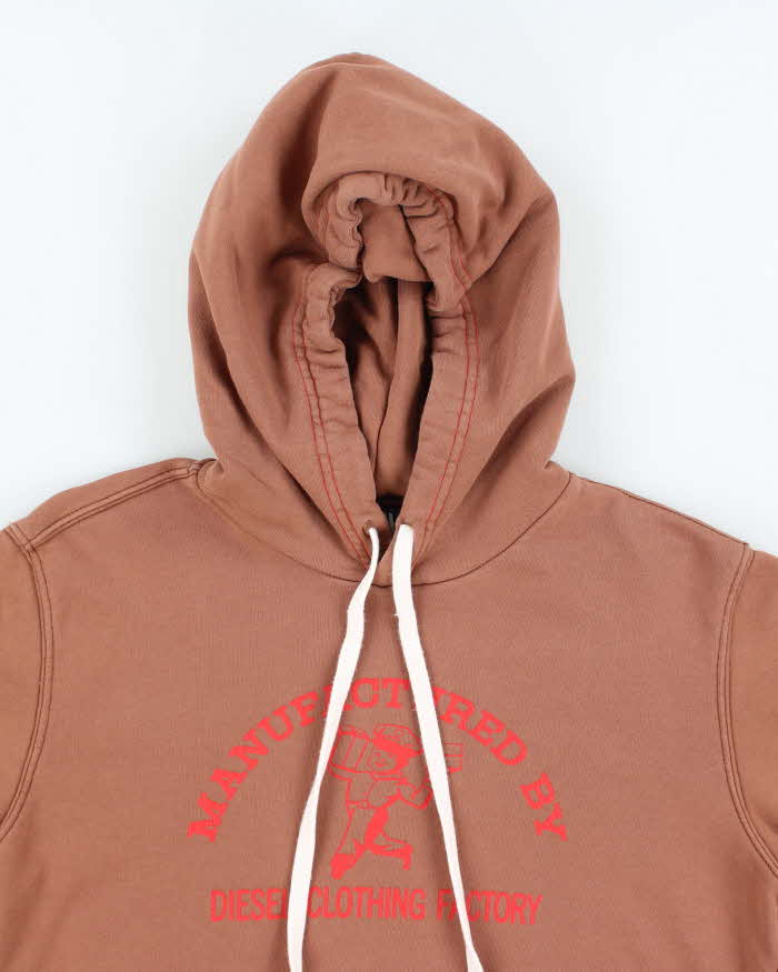 Vintage Y2K Diesel Graphic Print Hoodie - M