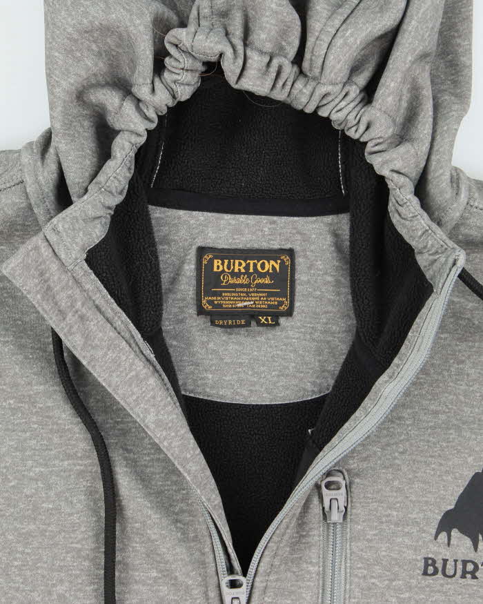 Vintage 2000's Burton Snowboards Oversized Zip Up Hoodie - XL