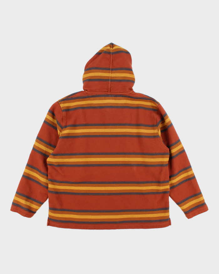 Vintage 2000's Pendleton Striped Quarter Button Hoodie - XL