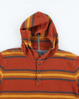 Vintage 2000's Pendleton Striped Quarter Button Hoodie - XL