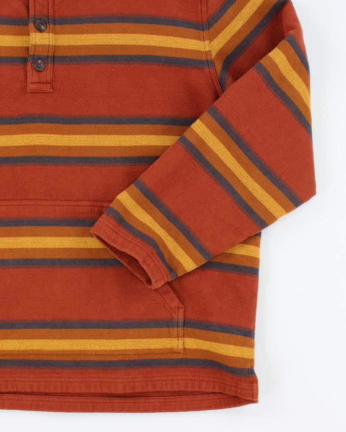 Vintage 2000's Pendleton Striped Quarter Button Hoodie - XL
