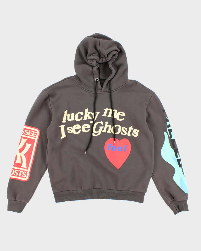 Lucky Me/ I See Ghosts Bubble Print Hoodie - XL