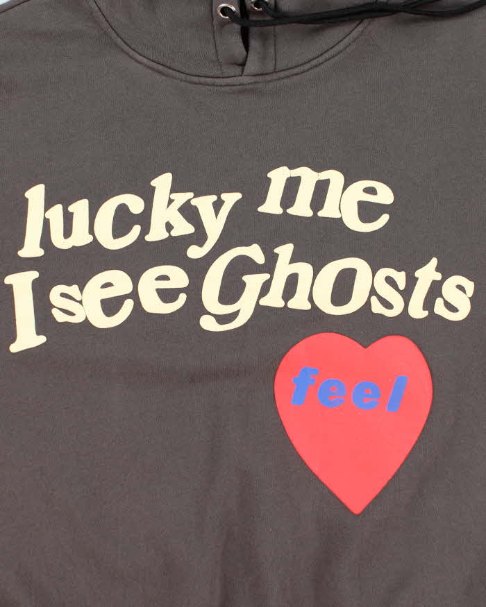 Lucky Me/ I See Ghosts Bubble Print Hoodie - XL