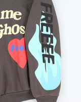 Lucky Me/ I See Ghosts Bubble Print Hoodie - XL