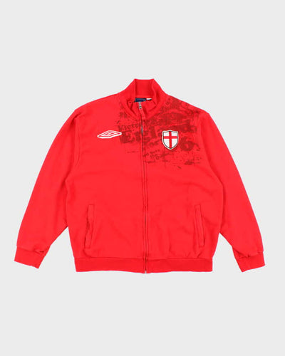 Vintage 2000's Umbro England Football Team Full Zip Sweatshirt - L