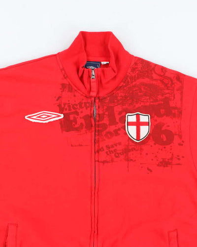 Vintage 2000's Umbro England Football Team Full Zip Sweatshirt - L