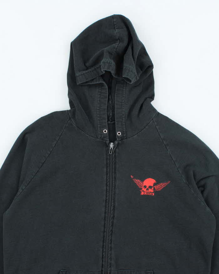 Vintage Y2K The Distillers Punk Band Zip Up Hoodie - M