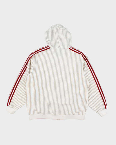 Vintage 2000's Adidas NBA Pin Stripe Zip Up Hoodie - XL