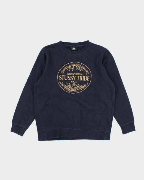トップス Stussy 2000s @ Logo Sweat Shirt Vintage 2000s Stussy Crewneck Sweatshirt Mens L Large Gray