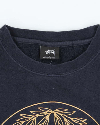 Vintage 2000's Stussy Tribe Embroidered Logo Sweatshirt - M
