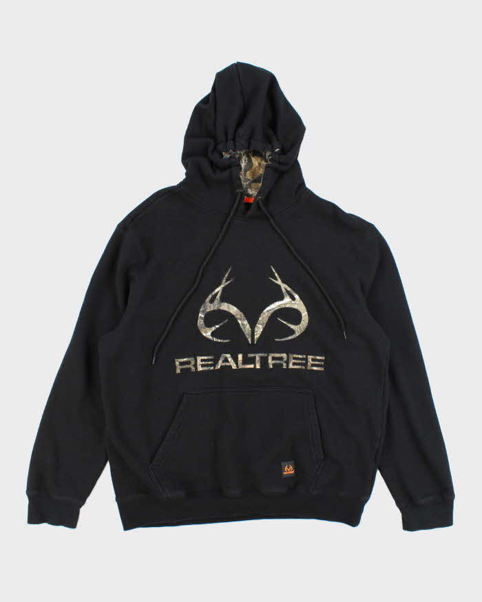 Vintage Y2K Real Tree Camouflage Logo Hoodie - L