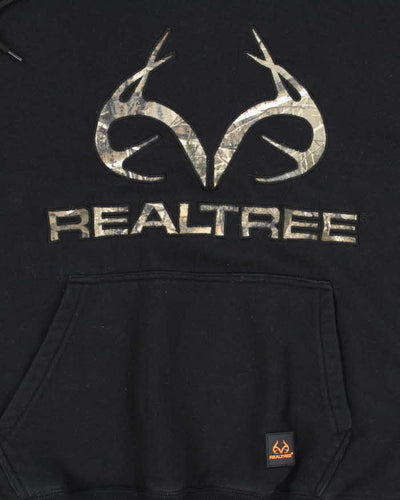Vintage Y2K Real Tree Camouflage Logo Hoodie - L
