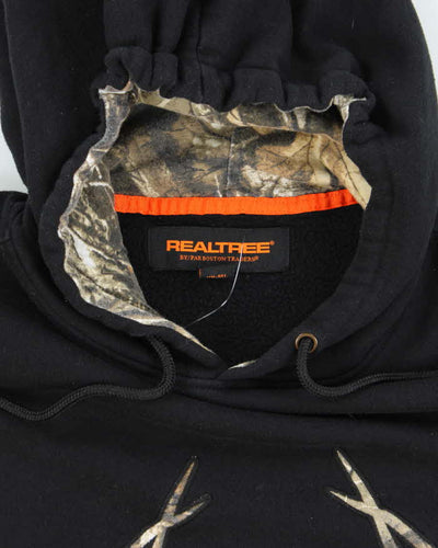 Vintage Y2K Real Tree Camouflage Logo Hoodie - L