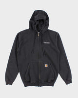 Vintage 2000's Carhartt Embroidered Oversized Zip Up Hoodie - S
