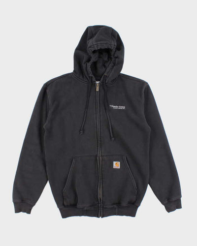 Vintage 2000's Carhartt Embroidered Oversized Zip Up Hoodie - S